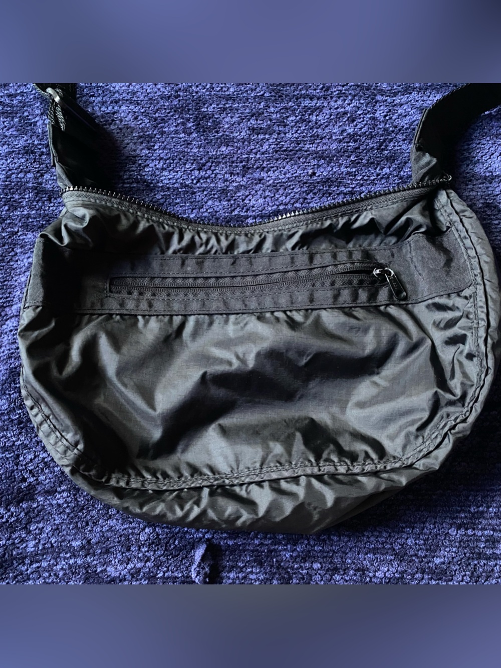 Baggu black medium crescent bag shorter strap size - Picture 6 of 7